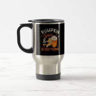 Pumpkin Gewürz Alles Shirt Cat Lover Niedlich Autu Reisebecher