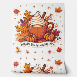 Pumpkin Gewürz Ästhetik gemütliche Herbstmuster Tapete