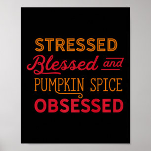 Pumpkin Gewürz besessene Mama Psl Alles Fall T-Shi Poster