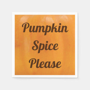 Pumpkin-Gewürz bitte Serviette