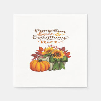 Pumpkin Gewürz & Everything Nice Slogan Vibes Serviette