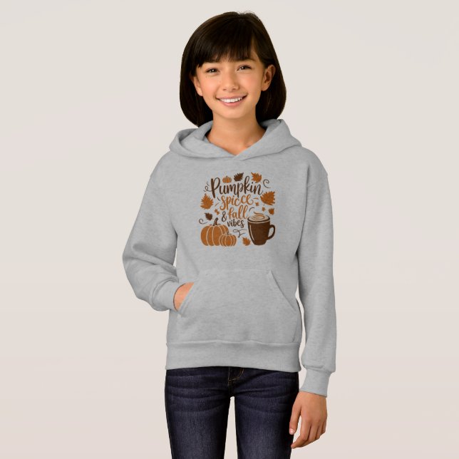 Pumpkin Gewürz & Fall Vibes Hoodie (Vorne ganz)