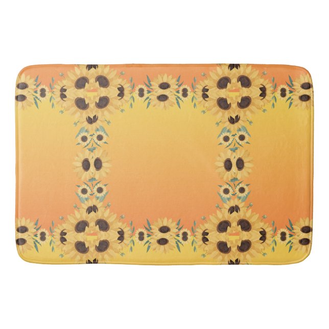 Pumpkin Gewürz Herbst Ernte Erntedank Badematte (Vorderseite)