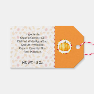 #Pumpkin Gewürz #Homemade Bath & Body Label Tag Geschenkanhänger