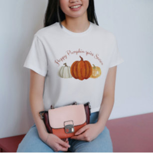 Pumpkin Gewürz Jahreszeit niedlicher Kürbis für He T-Shirt