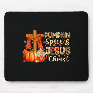Pumpkin Gewürz Jesus Christus Erntedank Herbstfall Mousepad