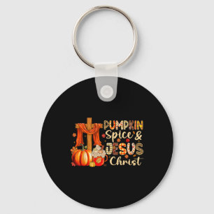Pumpkin Gewürz Jesus Christus Erntedank Herbstfall Schlüsselanhänger