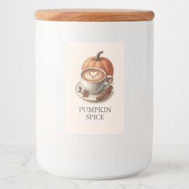 Pumpkin Gewürz-Kaffee-Brautparty-Stickers Lebensmitteletikett