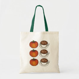 Pumpkin Gewürz-Kaffee Latumn Herbst Tote Tasche