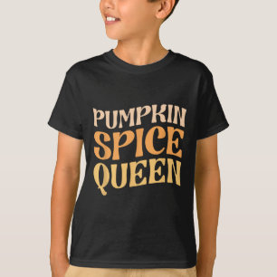 Pumpkin Gewürz Königin PSL Kaffee Lover Retro Fall T-Shirt
