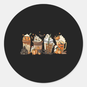 Pumpkin Gewürz Laterne Herbst Kaffeegrad Danke Runder Aufkleber