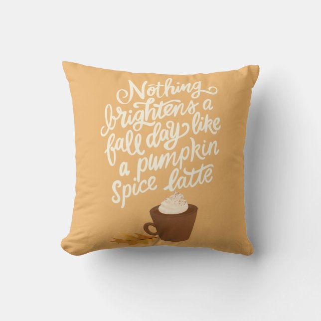 Pumpkin Gewürz Latfall/Herbst Kissen (Vorderseite)