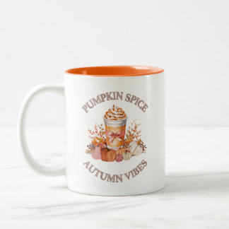 Pumpkin Gewürz Latte Gemütliche Herbst Pumpkin Saa Zweifarbige Tasse