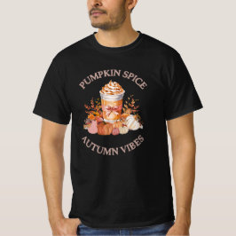 Pumpkin Gewürz Latte Gemütliche Herbstkürbis Saaso T-Shirt