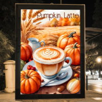 Pumpkin Gewürz Latte Herbstmauer Décor