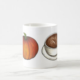 Pumpkin Gewürz Latte Kaffee Orange Pumpkins Tasse
