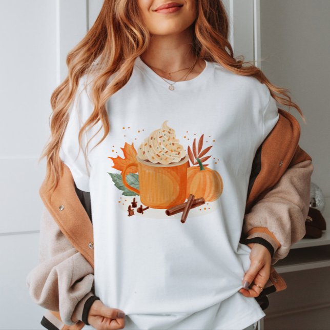 Pumpkin Gewürz Latte Womens Tshirts (Von Creator hochgeladen)