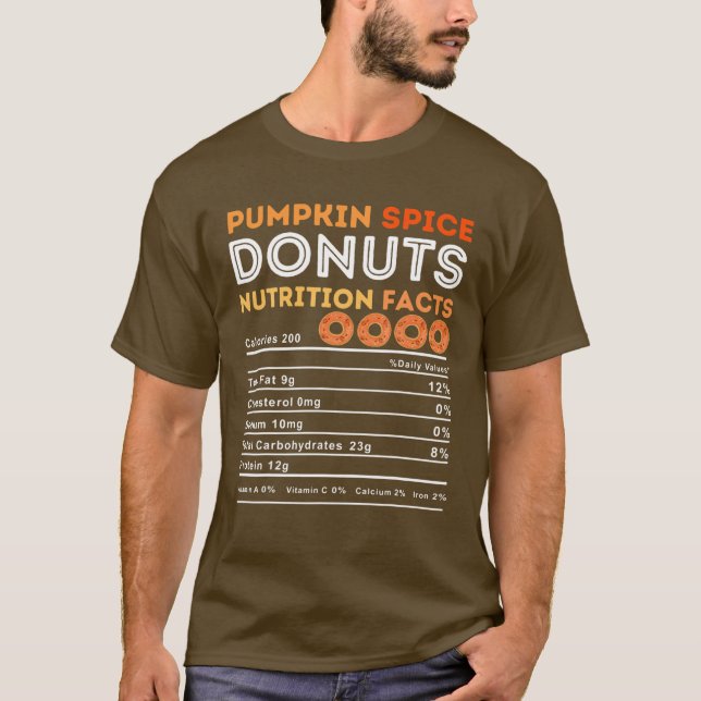 Pumpkin Gewürz Lover Donut Liebhaber Funny Food Nu T-Shirt (Vorderseite)