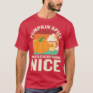 Pumpkin Gewürz macht alles nett Retro Pumpkin T-Shirt