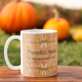 Pumpkin Gewürz Saisonwoche stellvertretende Herbst Kaffeetasse