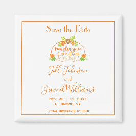 Pumpkin Gewürz Save the Date Magnet
