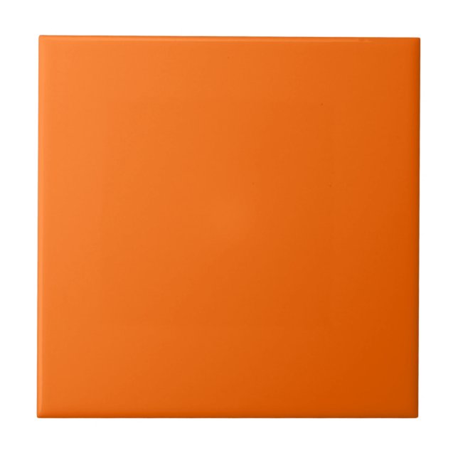 Pumpkin Gewürz Solid Color | Classic | elegant Fliese (Vorderseite)