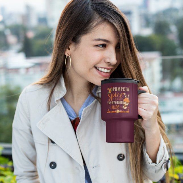 Pumpkin Gewürz und alles Gute - Fall Design Reisebecher (Von Creator hochgeladen)