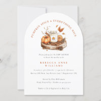 Pumpkin Gewürz und alles Nizza Fall Baby Dusche