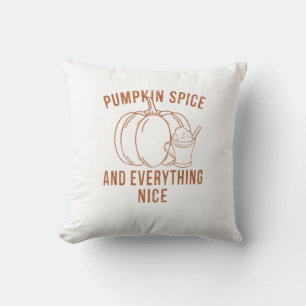 Pumpkin Gewürz und alles Nizza Fall Saison als Kissen