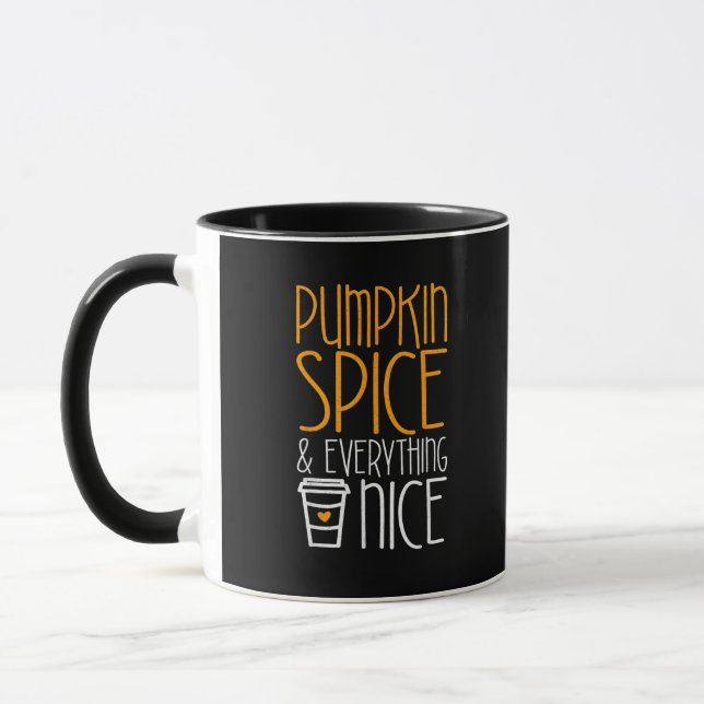Pumpkin Gewürz und alles Nizza Fall Saison Tasse (Links)