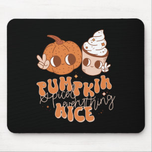 Pumpkin Gewürz und alles Nizza Fall Saison Wome Mousepad