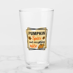 Pumpkin Gewürz und alles Nizza Glas