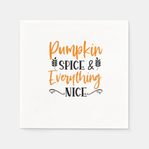 Pumpkin Gewürz und alles Nizza - Herbst Herbst 201 Serviette