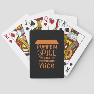 Pumpkin Gewürz und alles Nizza - Herbst Sl Spielkarten