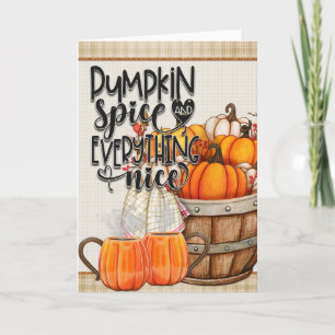 Pumpkin Gewürz und alles Nizza Karte