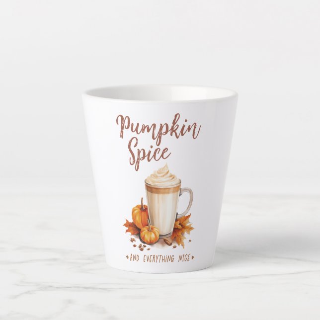 Pumpkin Gewürz und alles Nizza Milchtasse (Vorderseite)