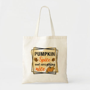 Pumpkin Gewürz und alles Nizza Tragetasche