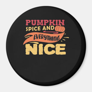 Pumpkin Gewürz und alles Nizza Vintage Fall Lov Magnet