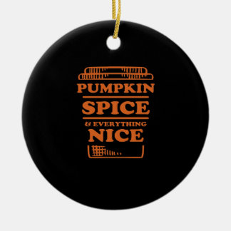 Pumpkin Gewürz und alles Nötige, Herbst des Des Keramik Ornament