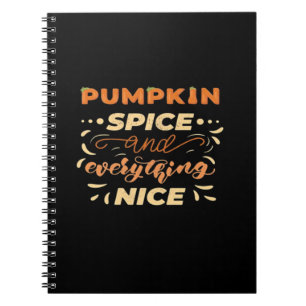 Pumpkin Gewürz und alles Nötige Slogan Notizblock