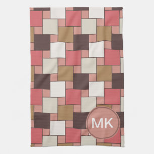 Pumpkin Gewürz Weave Muster Geschirrtuch