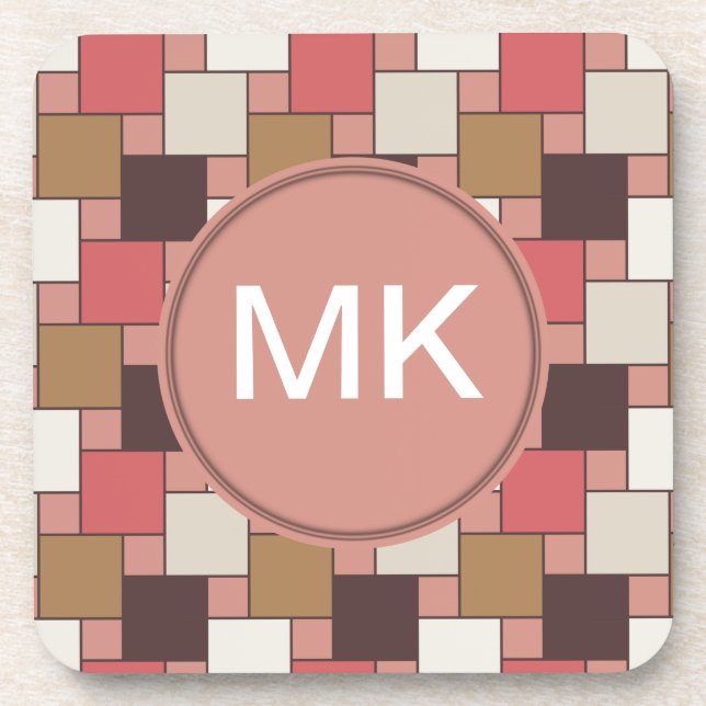 Pumpkin Gewürz Weave Muster Getränkeuntersetzer (Vorderseite)