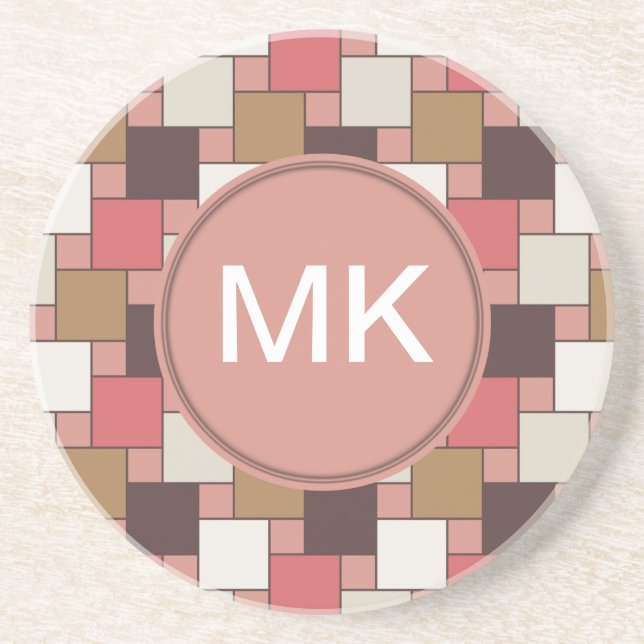 Pumpkin Gewürz Weave Muster Getränkeuntersetzer (Vorne)