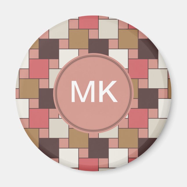 Pumpkin Gewürz Weave Muster Magnet (Vorne)