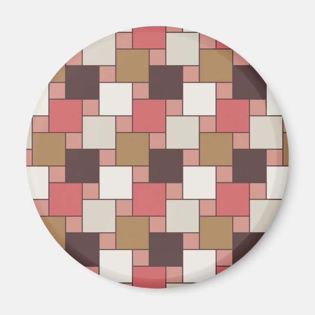 Pumpkin Gewürz Weave Muster Magnet (Vorne)