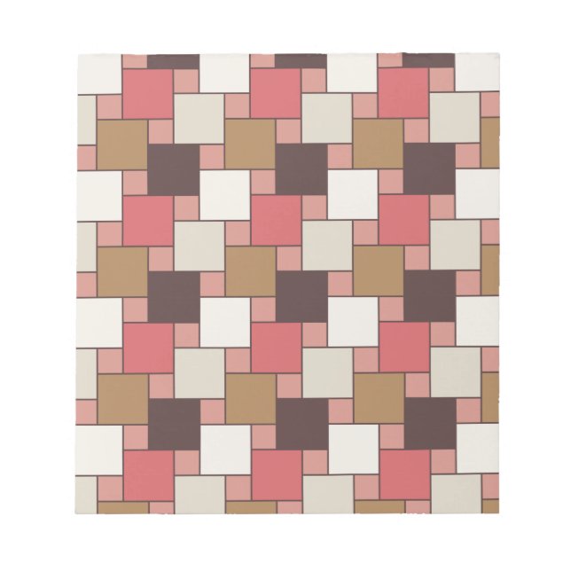 Pumpkin Gewürz Weave Muster Notizblock (Vorderseite)