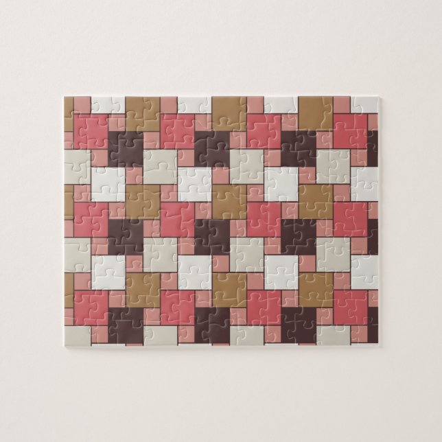 Pumpkin Gewürz Weave Muster Puzzle (Horizontal)