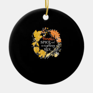 Pumpkin Gewürze alles Gute Fall für Frauen Hallo Keramik Ornament