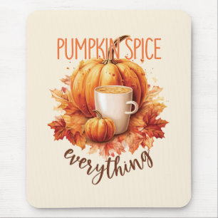 Pumpkin Gewürze alles - Latte & Herbstblätter Mousepad