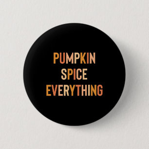Pumpkin Gewürze Alles Niedliche Fall Regenbogen Button